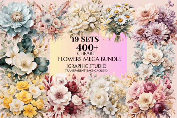 Download Flowers Mega Bundle, Wedding Decor - Decor Collection