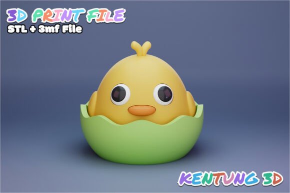Download Easter Chick in Egg STL Printable Decor - Decor Collection
