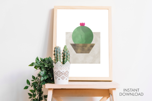 Download Abstract Cute Cactus Printable Decor Art - Decor Collection